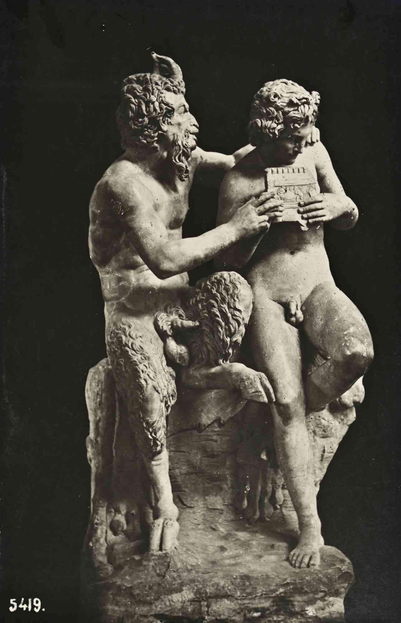 Pan et Daphnis, Naples - Carte postale d'époque - Début du 20e siècle