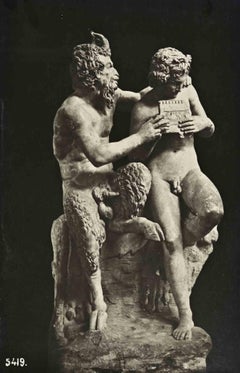 Pan et Daphnis, Naples - Carte postale d'époque - Début du 20e siècle
