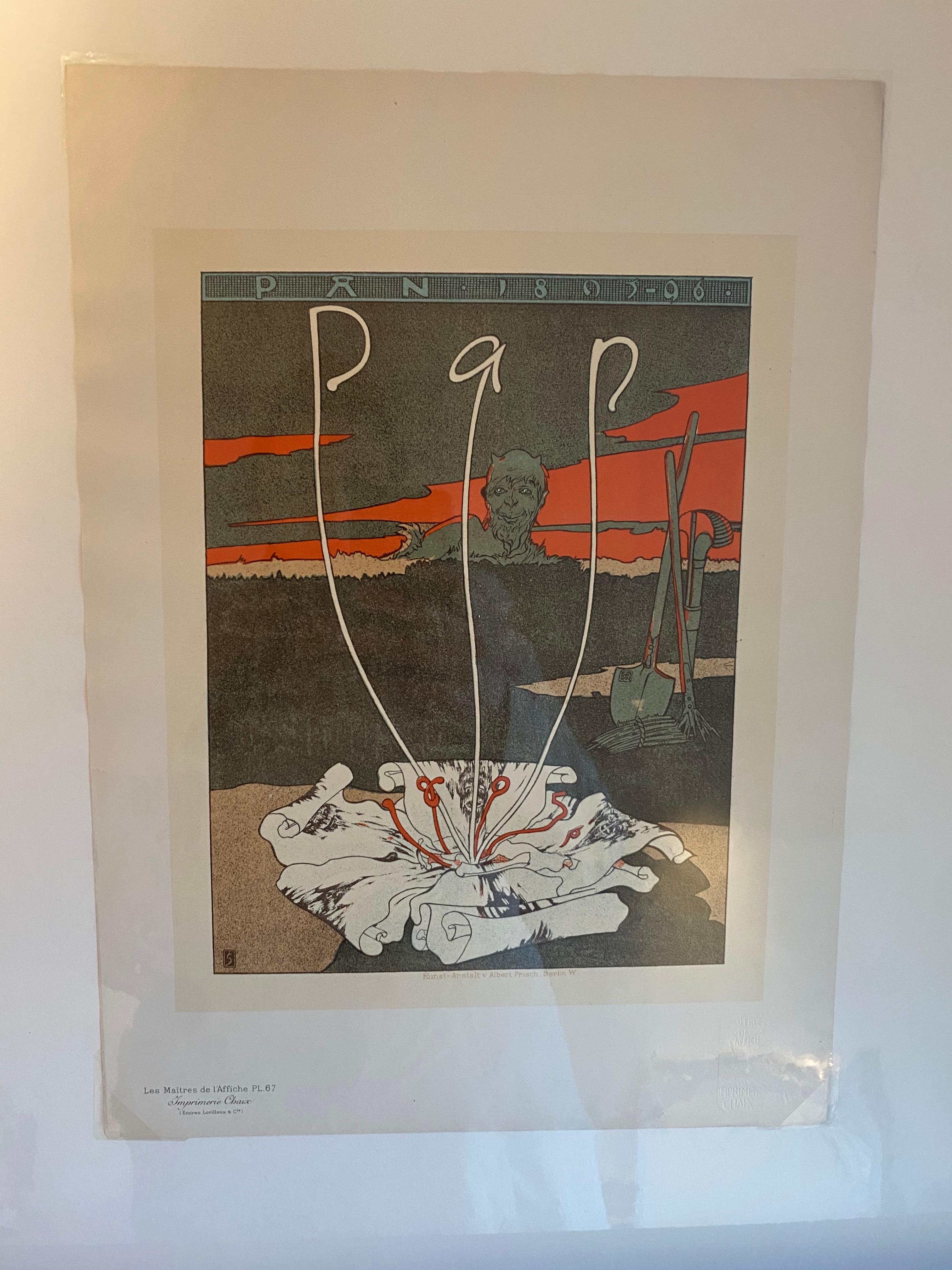 « Pan » de Les Maitres de l'Affiche par Joseph Sattler - Print de Unknown