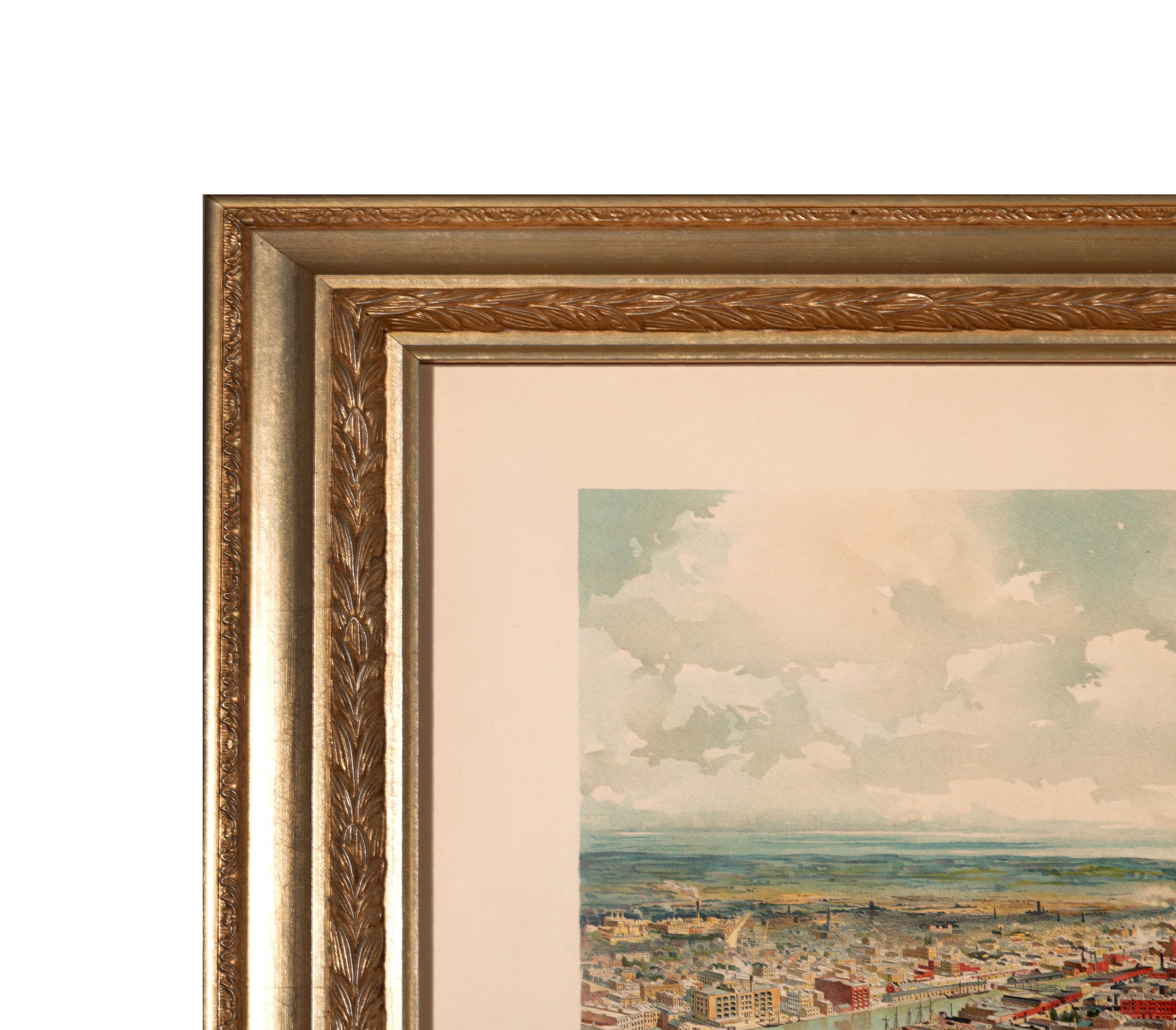 Panoramic View of Milwaukee Taken From City Hall Tower - Print by Unknown