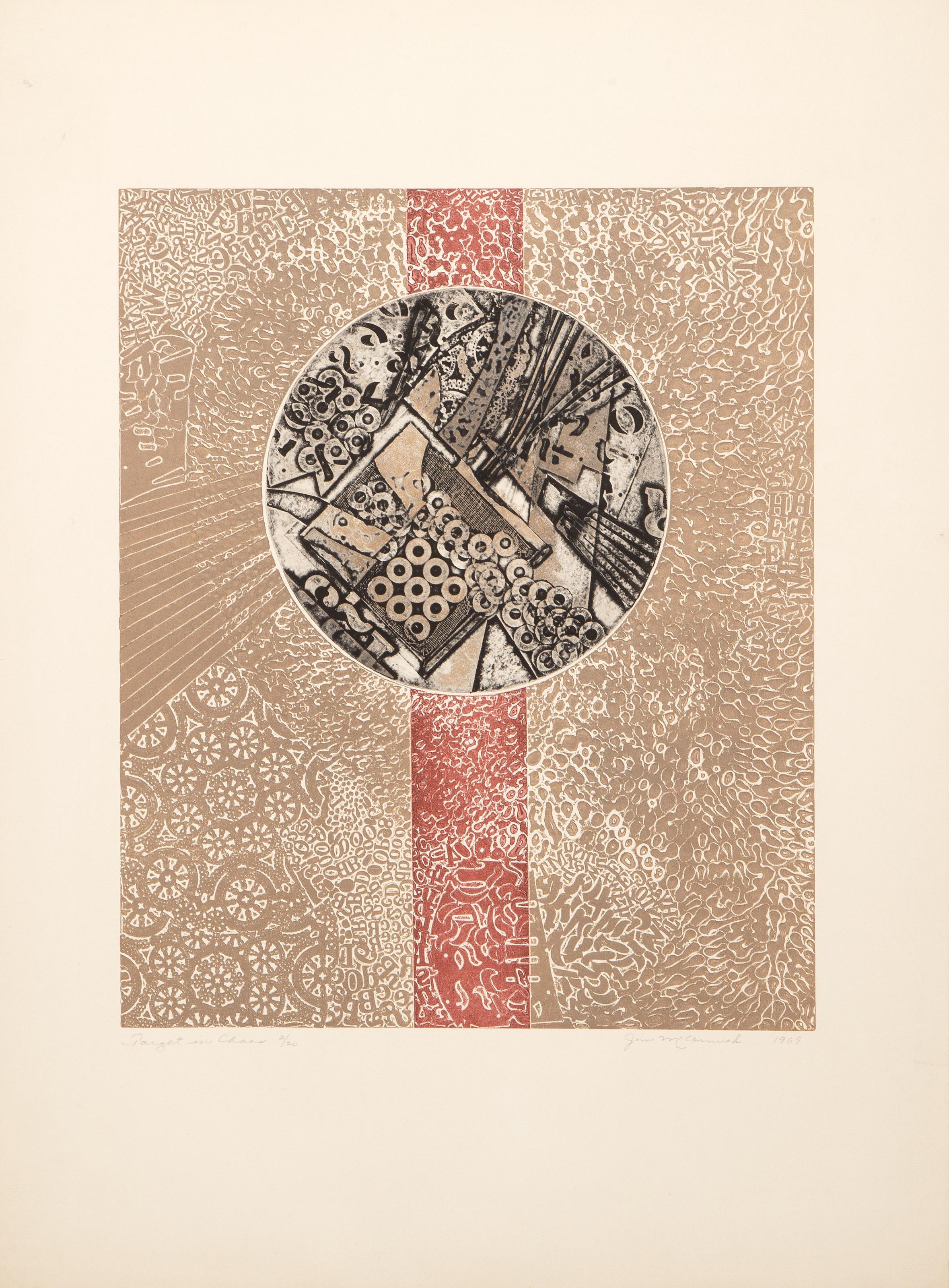 Parget in Chaos, surrealistische Radierung von Jim McCormick – Print von JIm McCormick