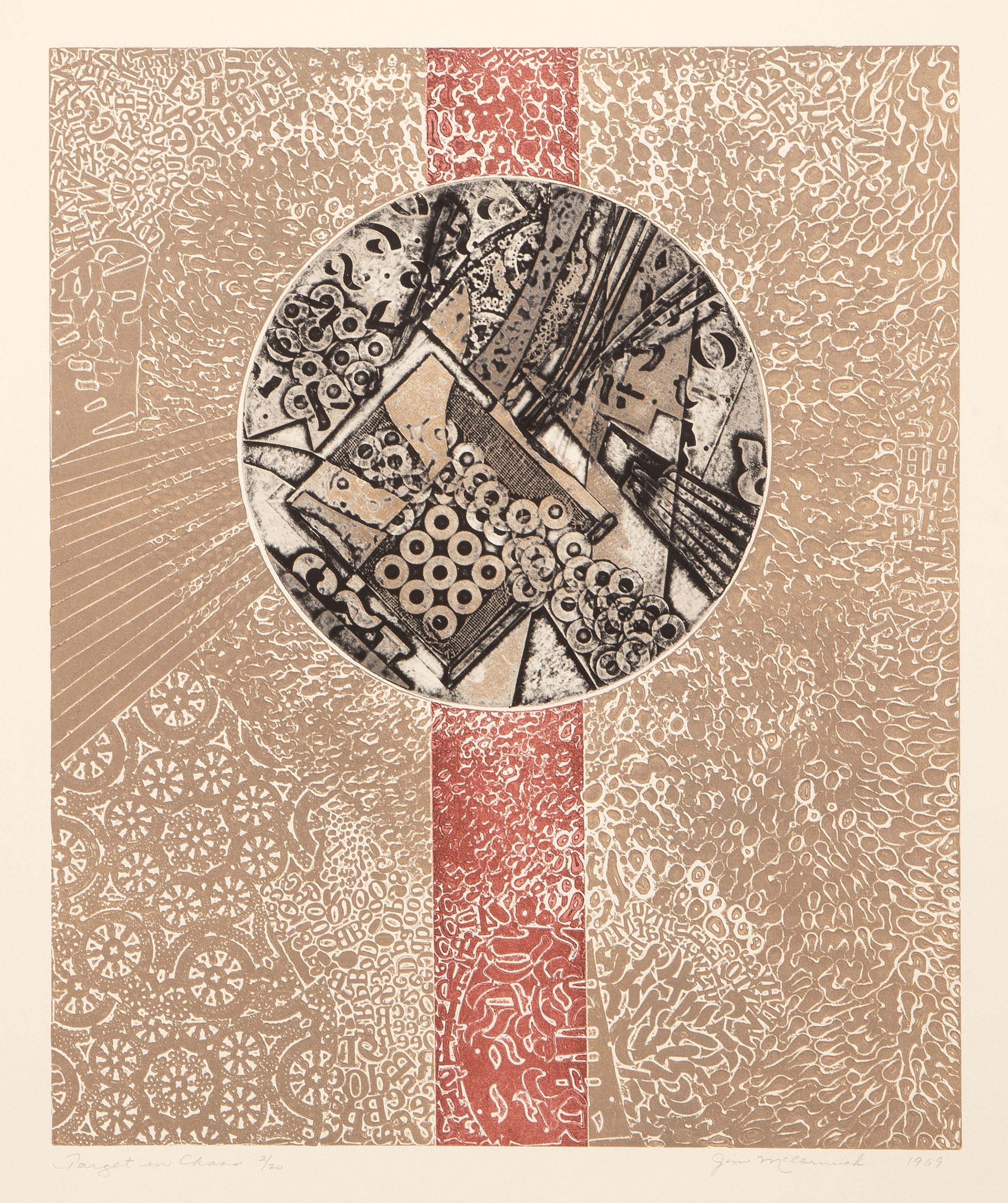 Parget in Chaos, surrealistische Radierung von Jim McCormick
