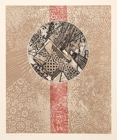 Parget in Chaos, Surrealist Etching by Jim McCormick