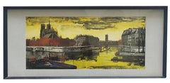 Paris, Color print with frame 1960s