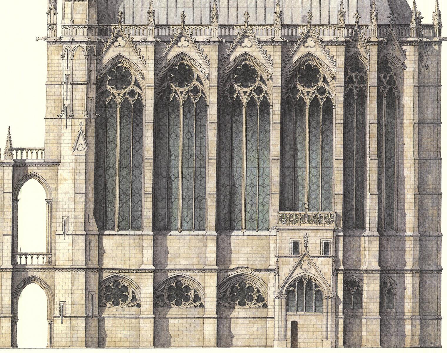 Paris Sainte-Chapele 2009- Offset Lithograph 2