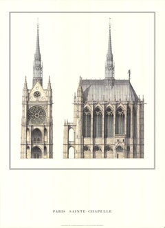 Paris Sainte-Chapele 2009- Offset Lithograph