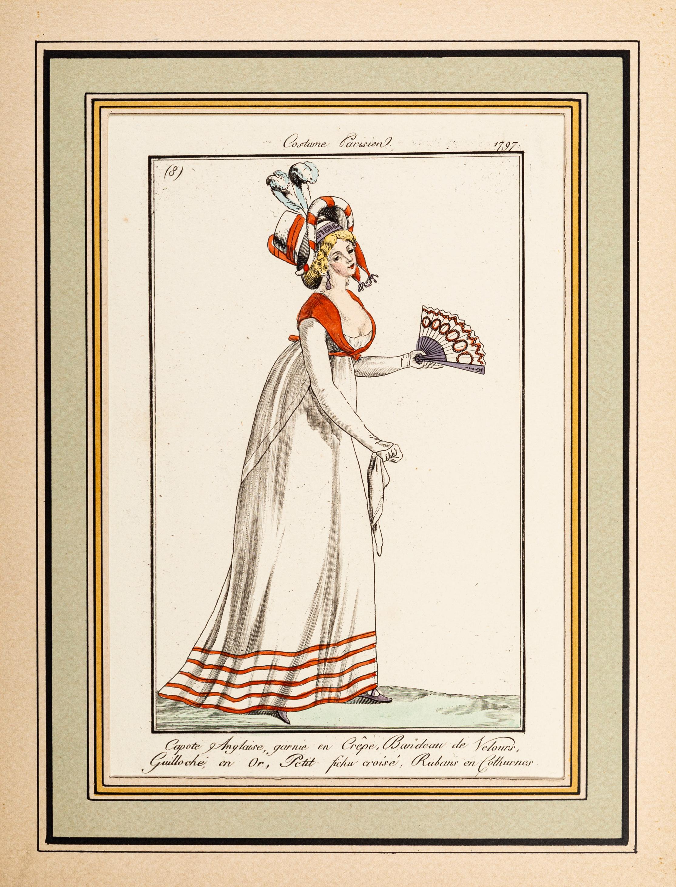 Parisian Costume no. 8 - From Le Journal des Dames et des Modes - 1797 - Print by Unknown