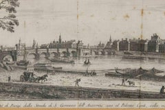 Part of the City of Paris from the Rue Saint-Germain-de... - Etching - 1748