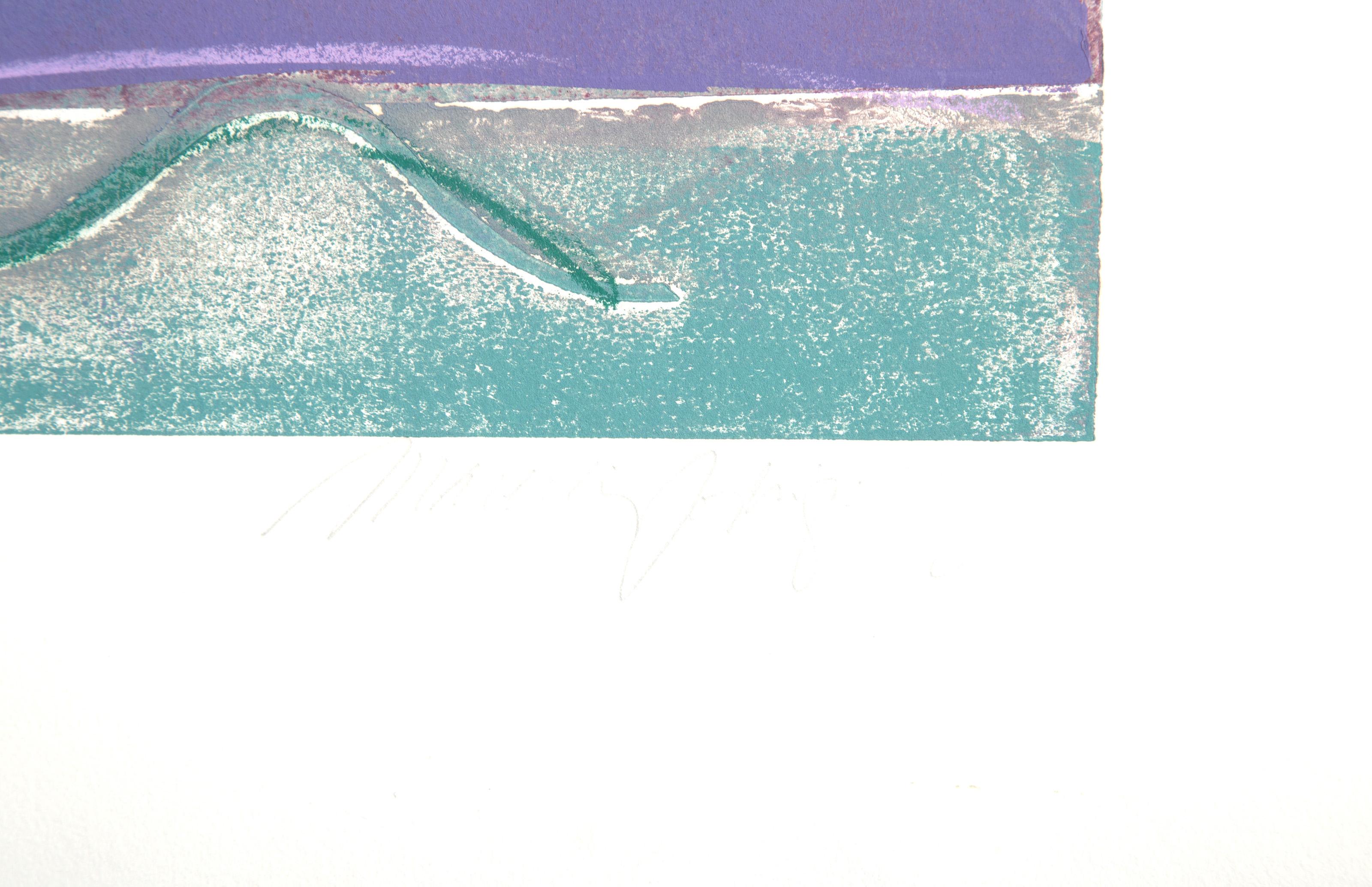 Passion Fruit, Monoimpression expressionniste abstraite de Manuel Rodriguez Jr. en vente 3