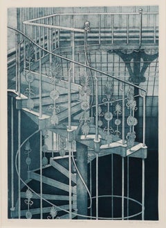 Pat Schaverien - Framed 20th Century Aquatint, Conservatory