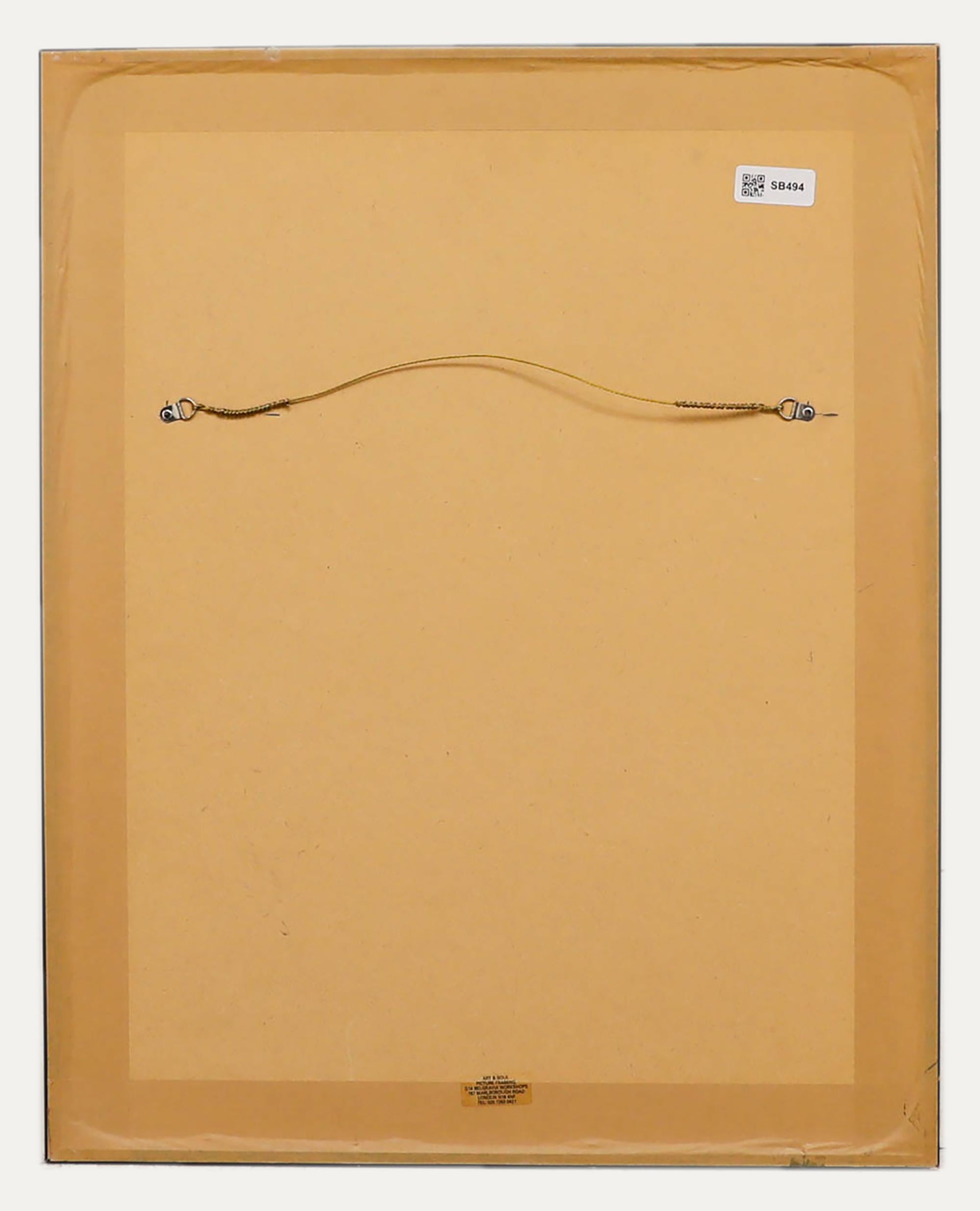 Pat Schaverien - Acquatinta del XX secolo incorniciata, Conservatorio - Interior Print Beige di Unknown
