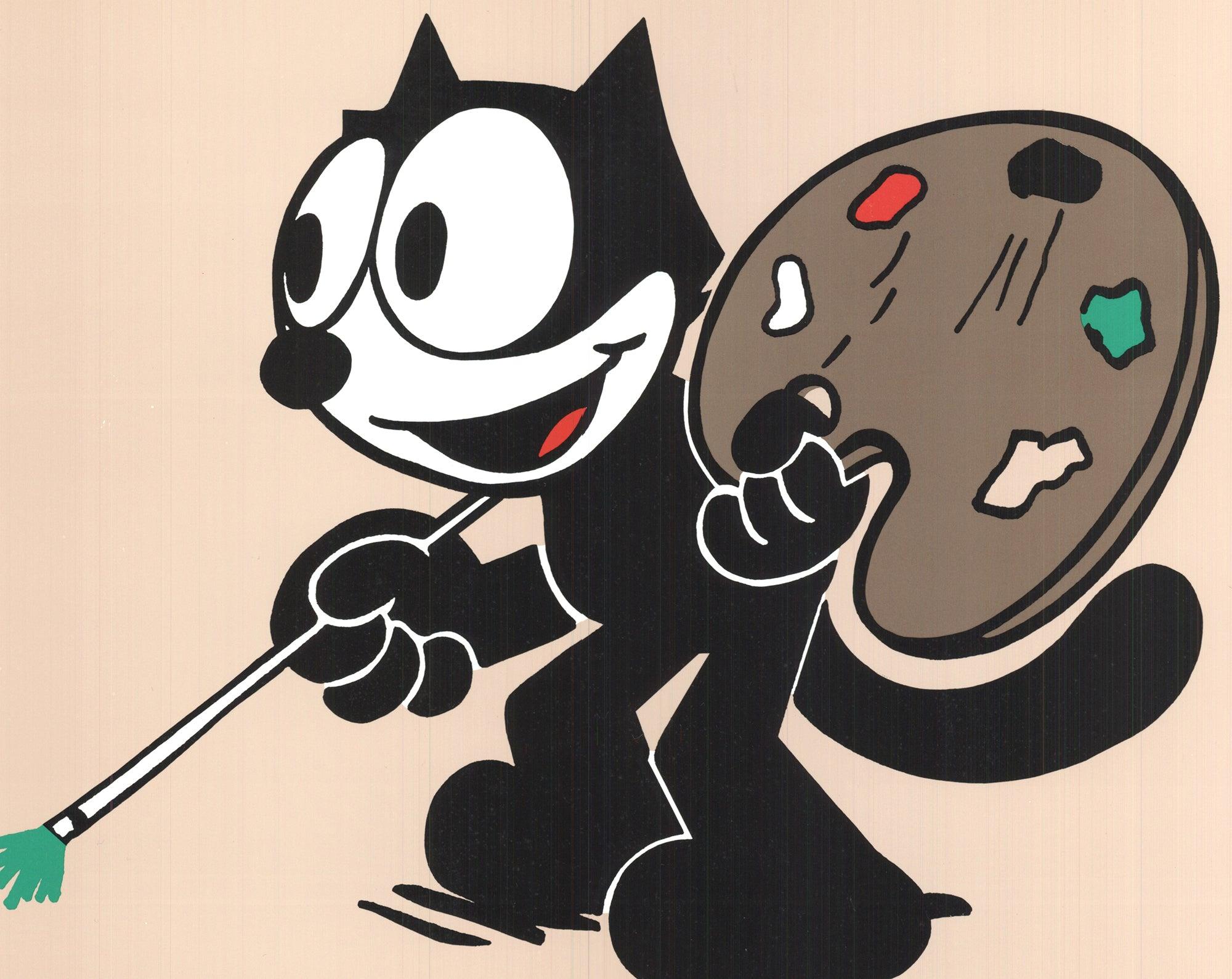 Pat Sullivan 'Felix the Cat as Artist' 1992- Poster For Sale 2