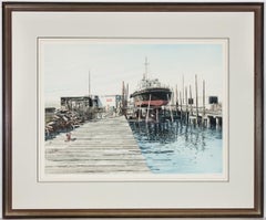 Paul Bisson (b. 1938) - Artist's Proof  Etching with Aquatint, Slipway