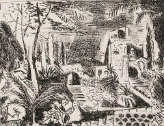 Paul Schmolling (1892-1965) - Framed Mid 20th Century Lithograph, Taormina