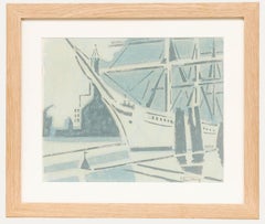 Paul Schmolling (1892-1965) - Gravure sur bois du milieu du XXe siècle, Vue de la proue