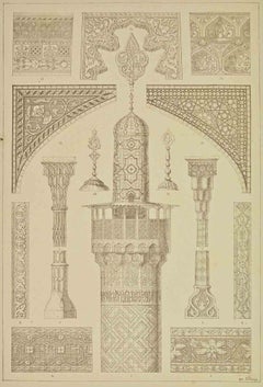 Persian Architecture - Lithograph - 19th Century