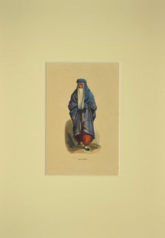 Persian Woman - Original Lithograph - 1851 ca