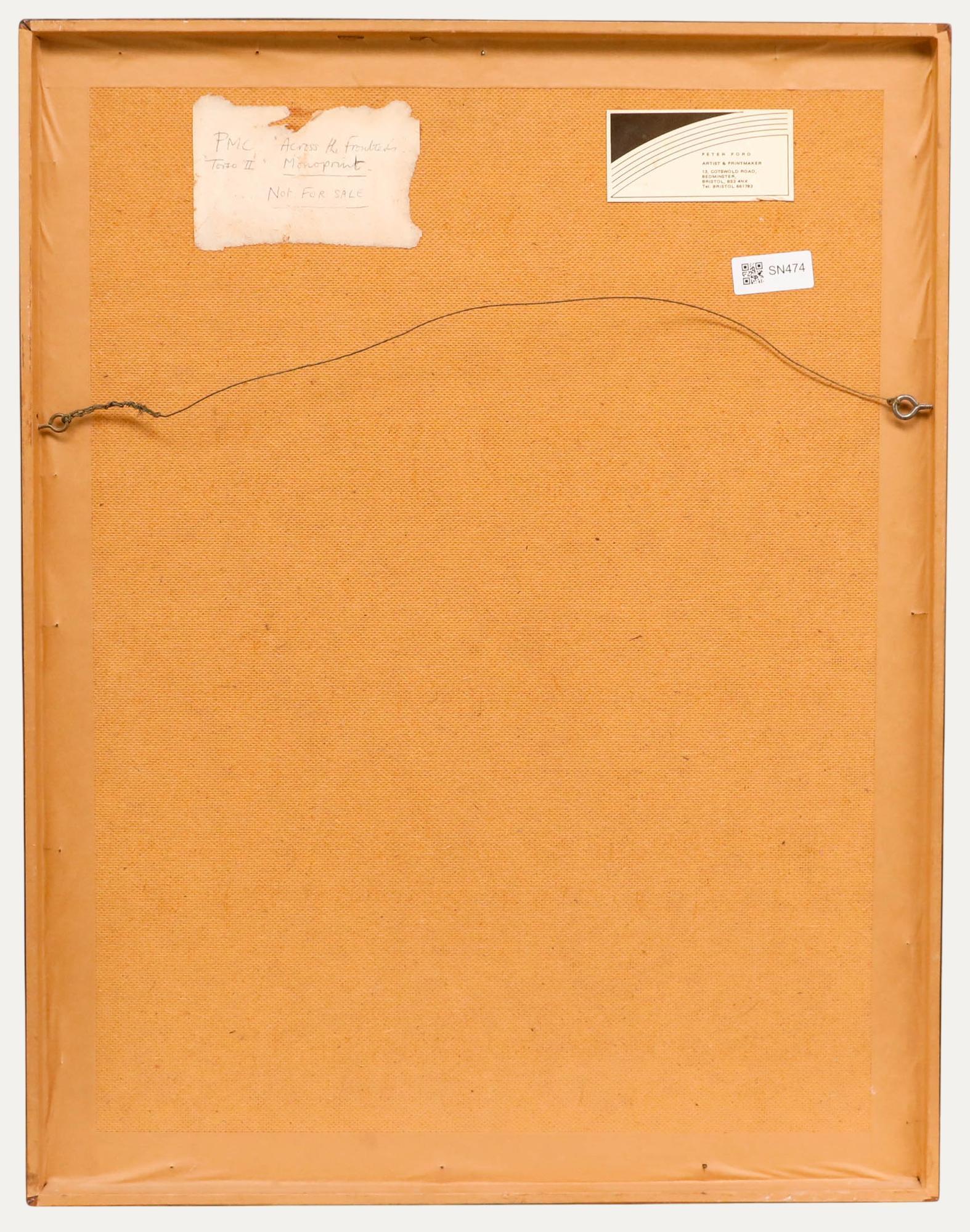 Gerahmte Monotypie des 20. Jahrhunderts von Peter Ford RE RWA (geb. 1937) – Torso II (Weiß), Nude Print, von Unknown
