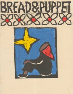 Vintage Peter Schumann 'Woman with Star' 1970