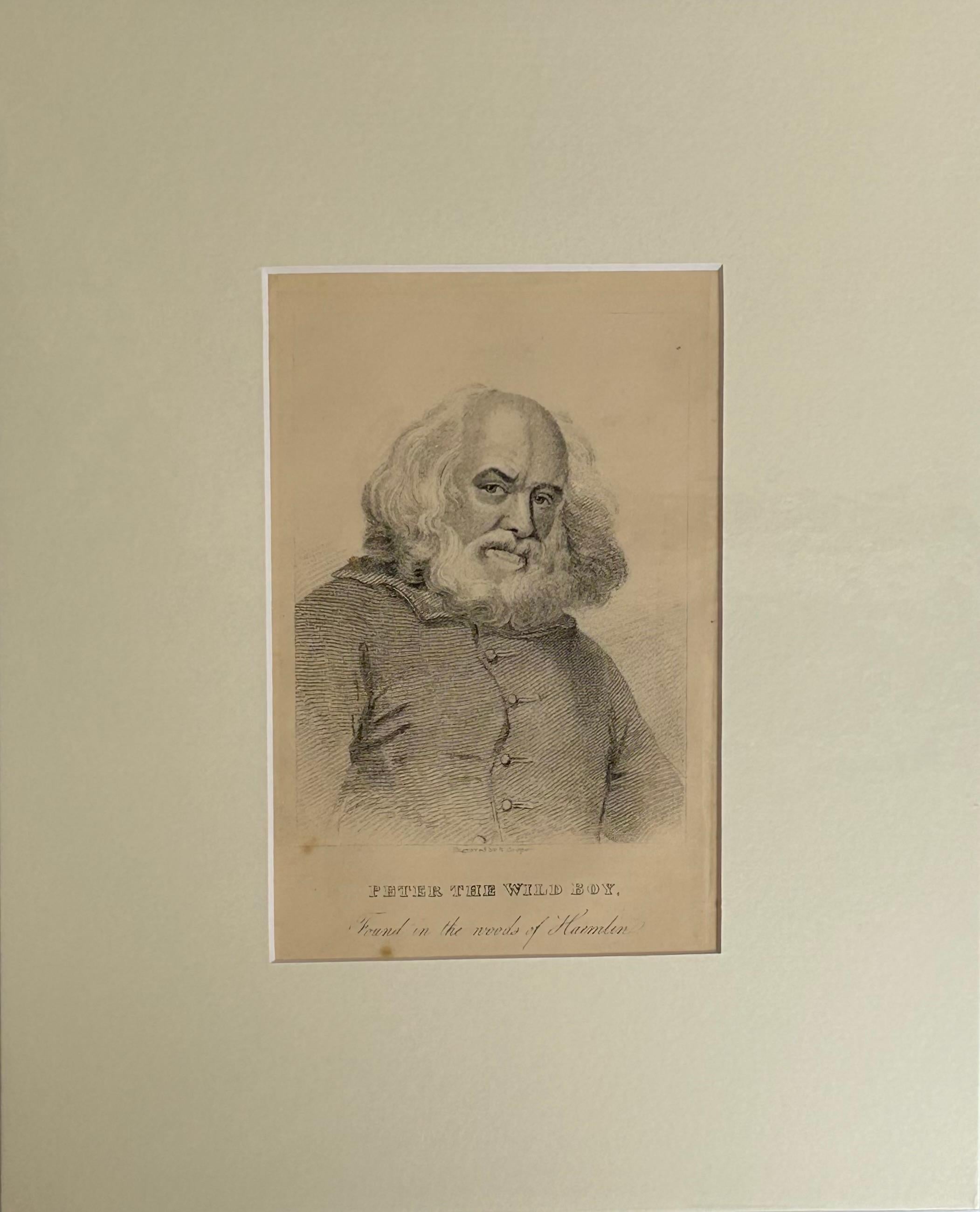 Peter the Wild Boy - Found in the woods of Haemlin - Print by Unknown