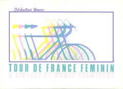 Phil Dynan 'Tour de France Feminin' 1985- Serigraph