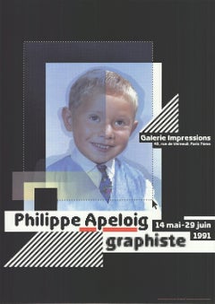 Philippe Apeloig 'Expo 91- Galerie Impressions' 1991- Lithograph