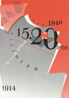 Philippe Apeloig "Museo de Orsay" 1987- Litografía offset- Firmada