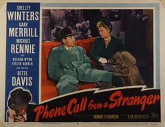 Vintage "Phone Call from a Stranger", Lobby Card, USA 1952