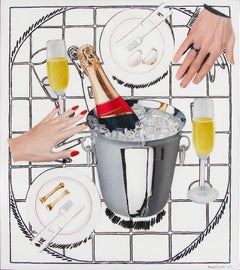 Photorealistic Acrylic Still Life "The Dialogue..." Painting, 2021
