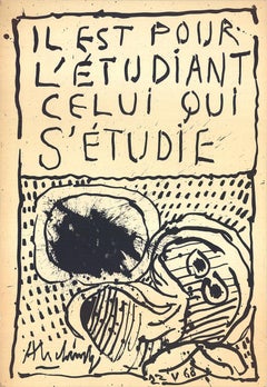 Pierre Alechinsky "An He ist für den Studenten derjenige, der sich selbst studiert".