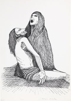 Pieta, Modern Screenprint by Biagio Civale