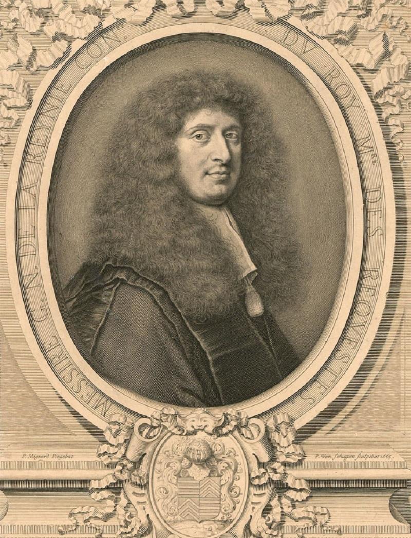 Unknown Portrait Print - Pieter Van Schuppen - 1665 Engraving, Gabriel Nicolas De La Reynie