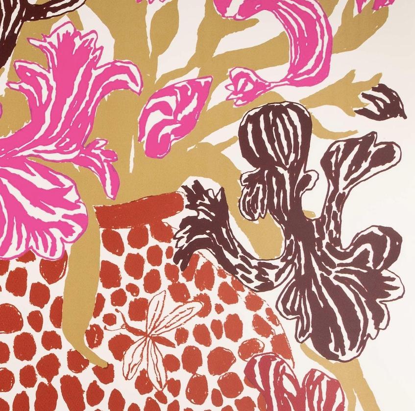 Pink-Brown Cut Flowers by Oisin Byrne, 2023

Additional information:
Medium: screenprint
102 x 102 cm
40 1/8 x 40 1/8 in
signed, numbered and dated in red crayon

Oisin Byrne (b.1983) is an Irish visual artist, writer and film-maker based in London.
