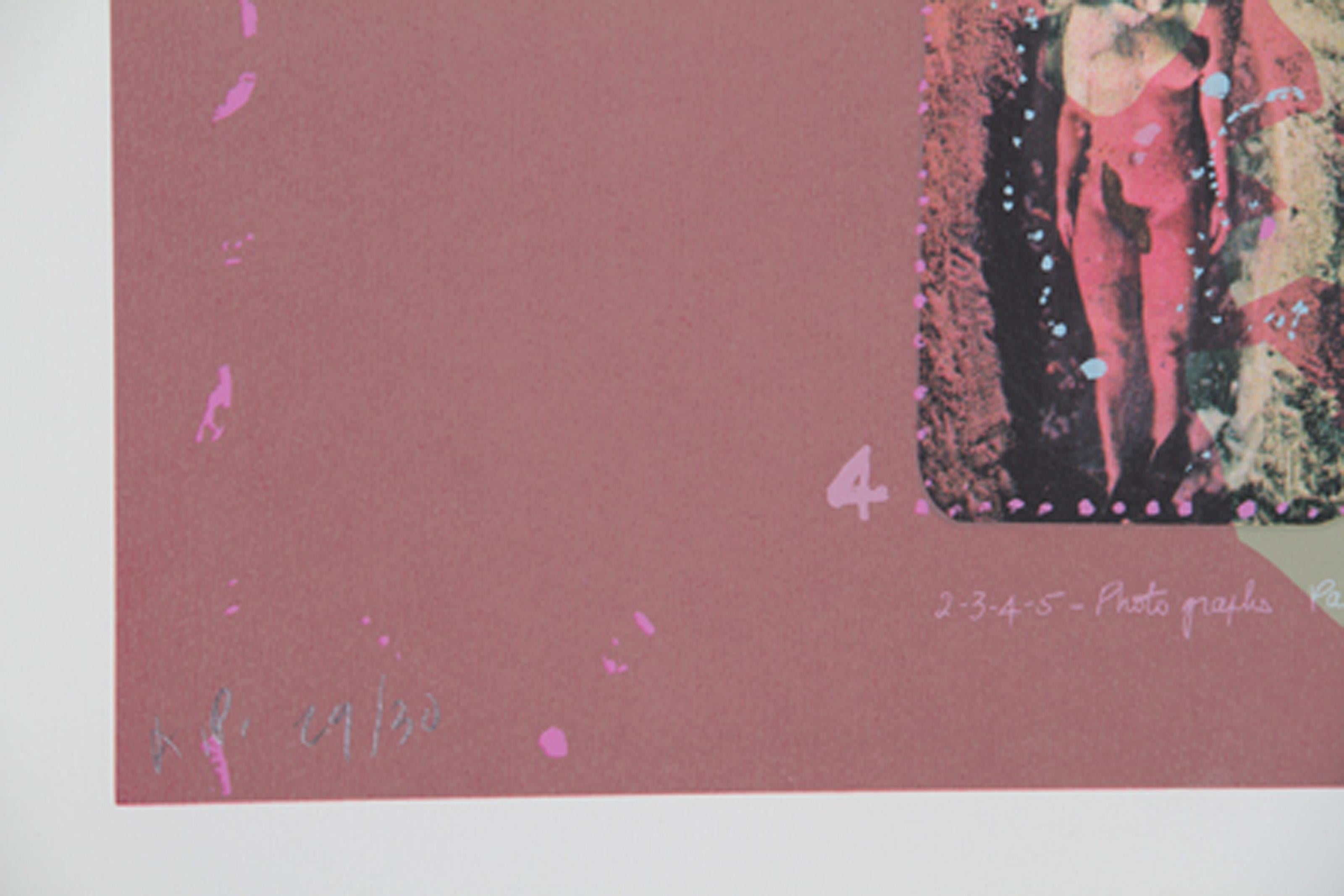 Pink Kool Aid, lithographie contemporaine de Colette en vente 2