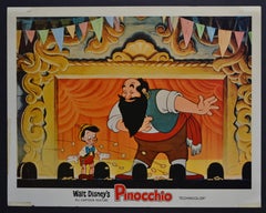 „Pinocchio“ Original American Lobby Card of Walt Disney’s Movie, USA 1940.
