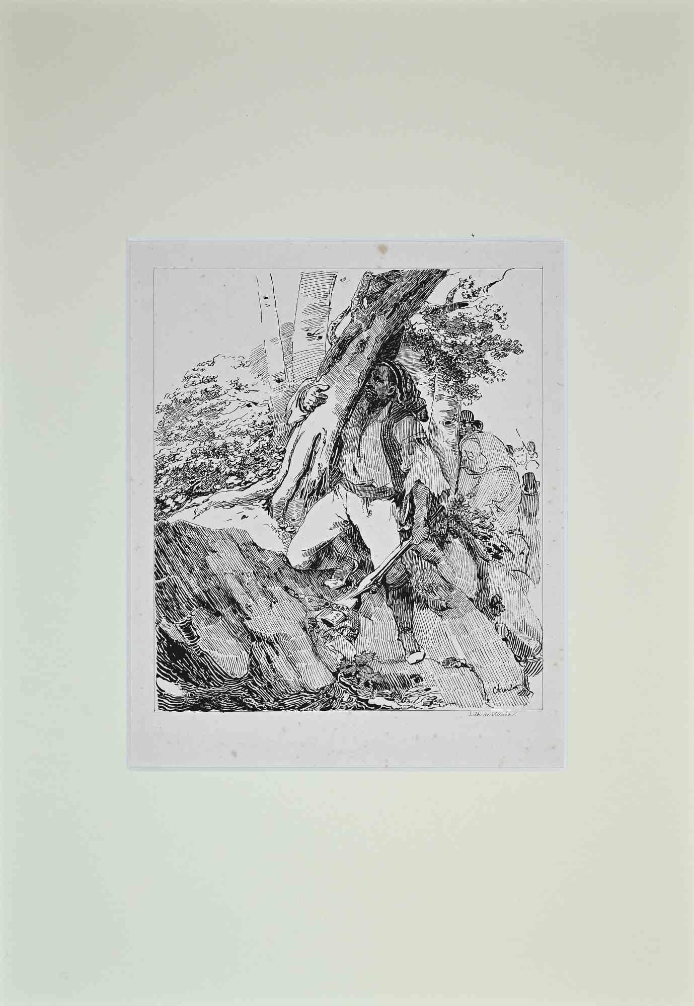 Pirate - Original lithograph - Late-19th century