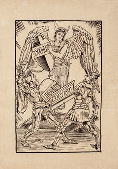 Political Satire - Woodcut Paper by Unknown British Artist - Late 1800