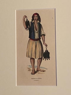 Pollaiuolo di Pardilho - Litografia originale - 1849