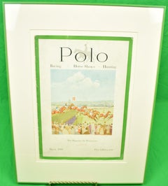 "Polo Magazine Cover March, 1934 w/ the Grand National at Aintree" by Paul Brown