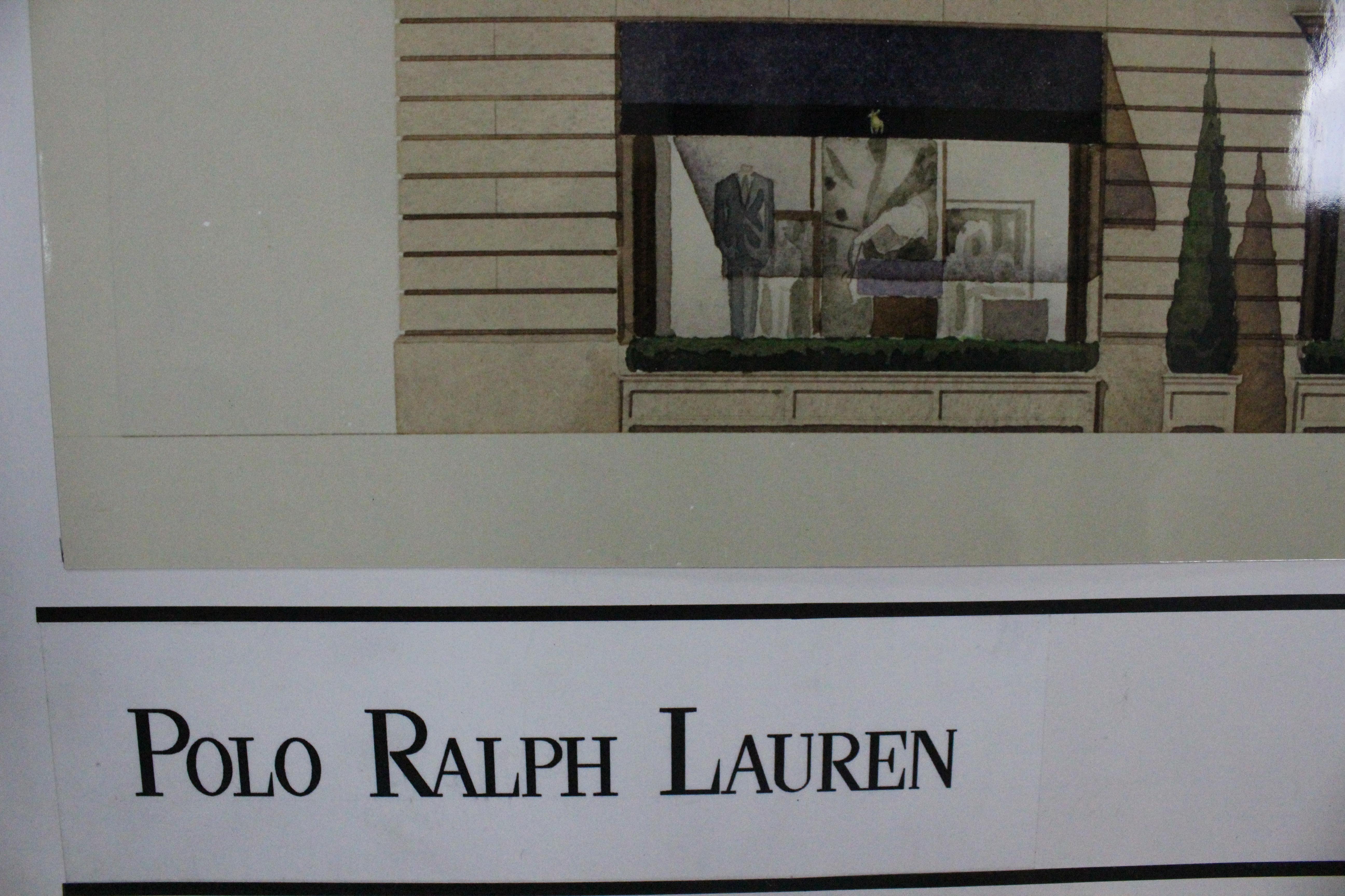 Architektonische Rendering von Naomi Leff Assoc, „Polo Ralph Lauren Chicago“, ca. 1997 im Angebot 2