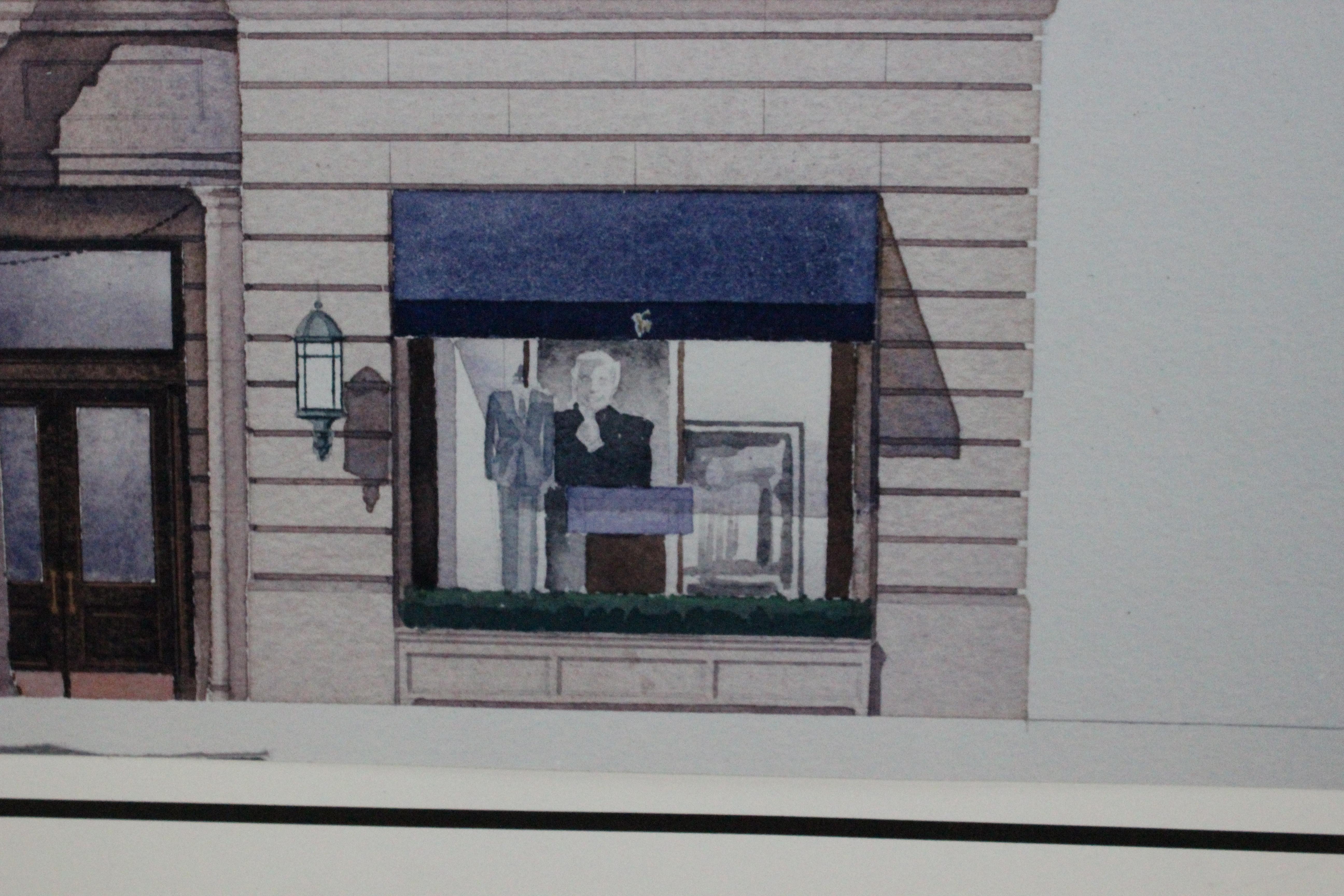 Original architectural rendering (artist: C. Smith 1-97) for the Polo Ralph Lauren Chicago store at 750 No Mich Ave (which opened in 1998) designed by Naomi Leff (1939-2005) & Assoc who also designed the Rhinelander Mansion (flagship store) in