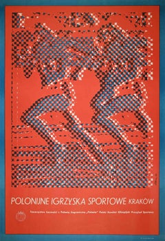 Polonije Igrzyska Sportowe Krakow - Vintage Poster - 1974