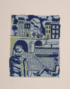 Pont Neuf, Modern Screenprint by Biagio Civale