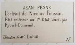 Portrait de Nicolas Poussin, Heliogravure by Jean Pesne