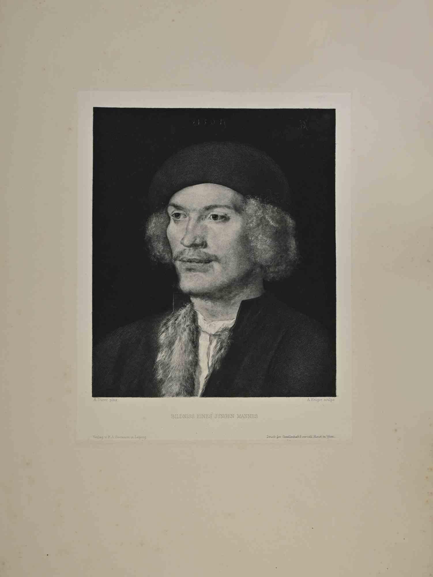 Unknown Landscape Print - Portrait - Etching - 19th Century