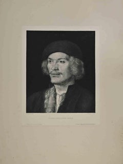 Antique Portrait - Etching - 19th Century