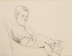 Portrait of a Boy - Original Lithograph - 20th Century