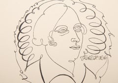 Portrait of a Woman, Modern Etching by Alice Halicka