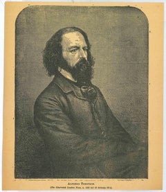 Portrait d'Alfredo Tennyson - Lithographie - 19e siècle