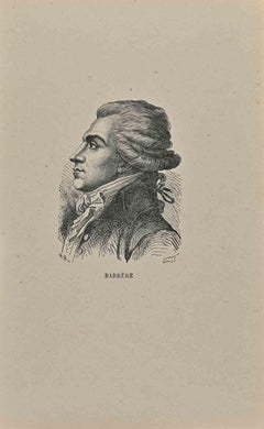 Portrait of  Bertrand Barrère - Original Lithograph - Early 19th Century